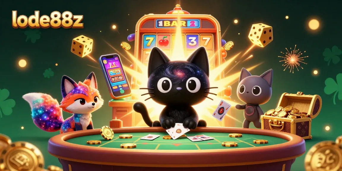 Engage with thrilling lode88z casino adventures featuring a cosmic cat pulling in rewards.