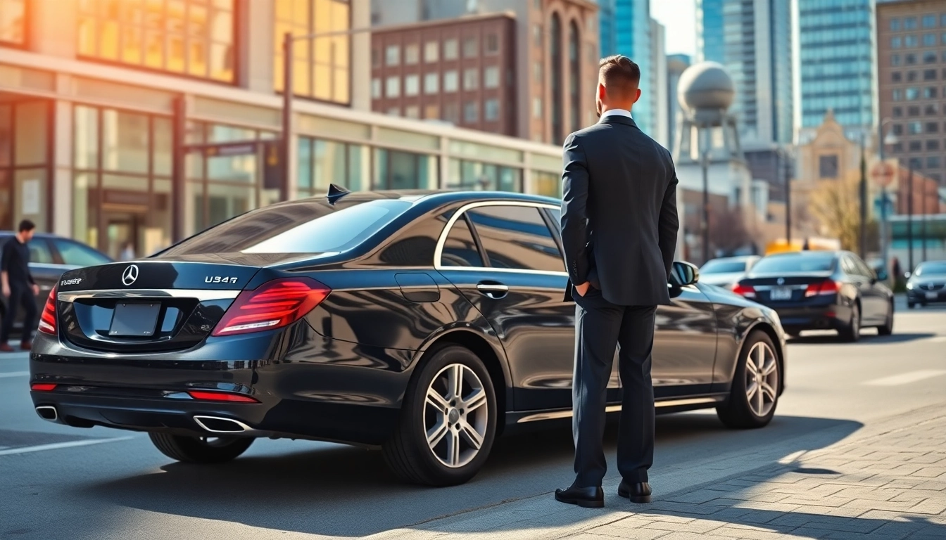 Experience premier black car service vancouver with a professional chauffeur assisting guests in the city.