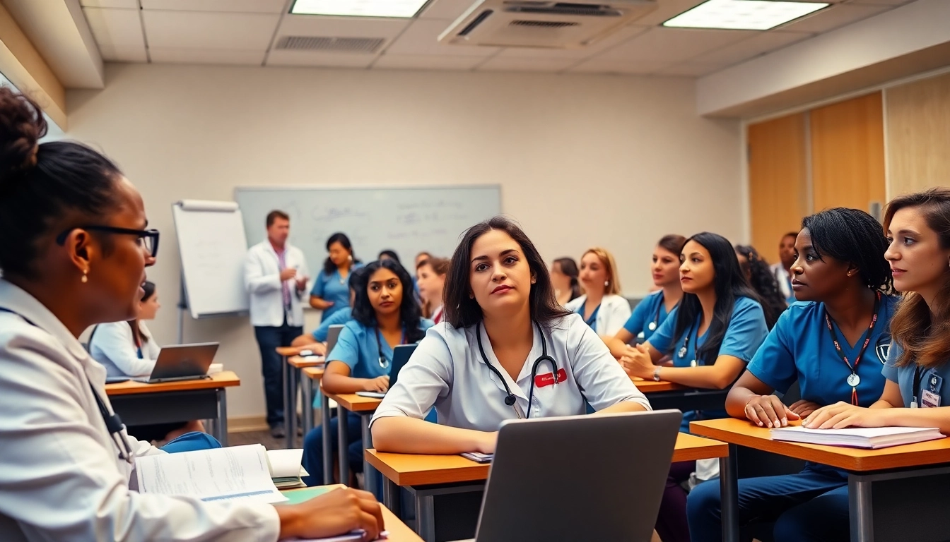 Students participating in an in person Nclex review in Houston. Collaborative atmosphere highlighted.