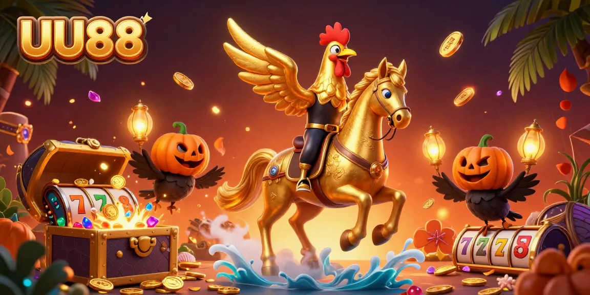 Experience thrilling gameplay at UU88 with a dynamic casino scene featuring captivating characters and elements.