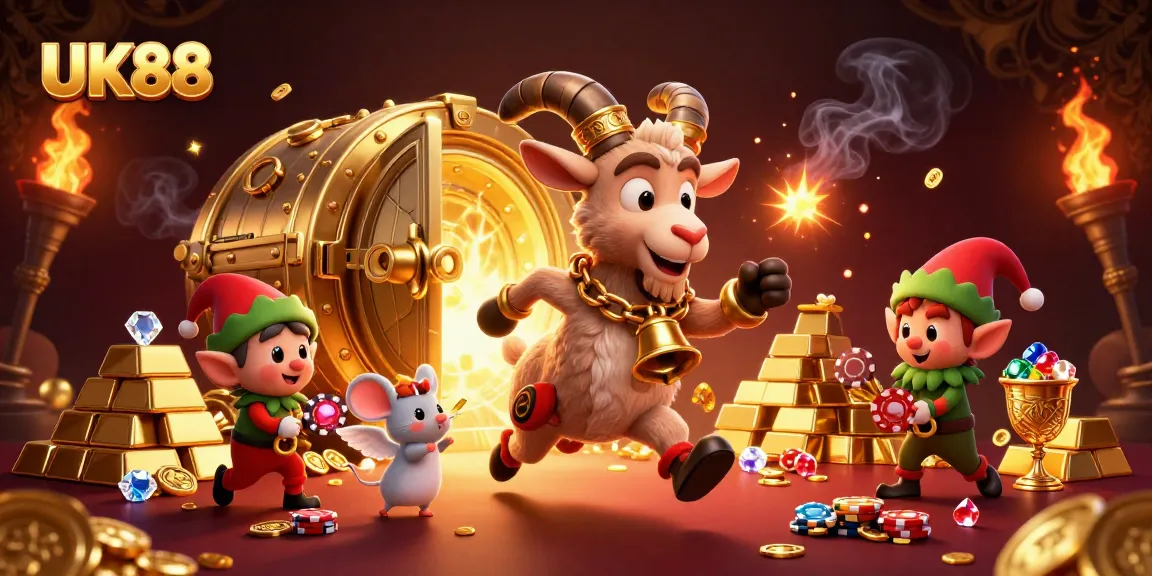 Experience the thrill at UK88 casino, where playful characters add excitement to your gaming!