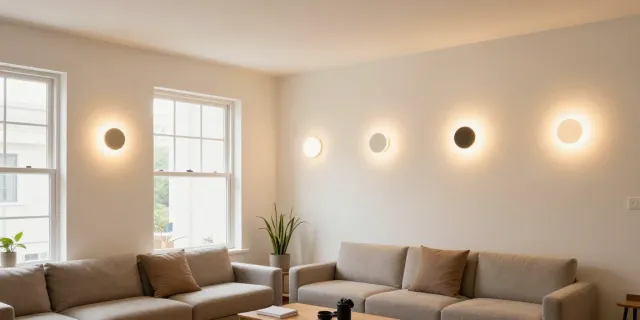 Aplice LED moderne, instalate de un profesionist local în iluminat, aduc un aspect elegant și eficient pentru orice interior.