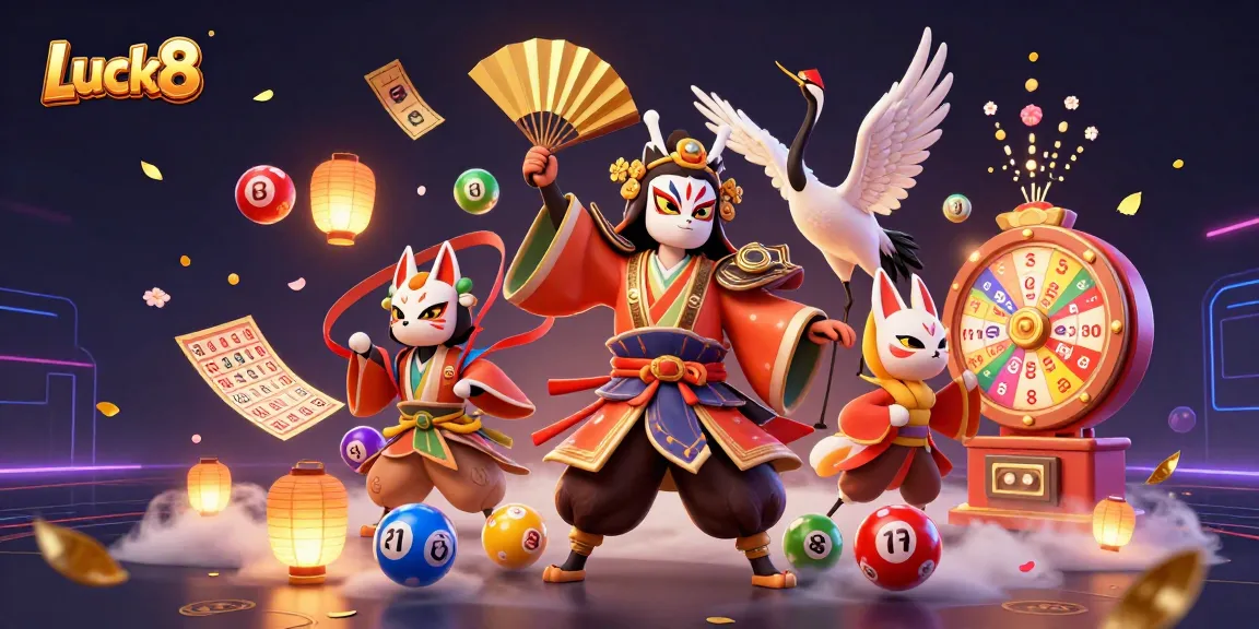 Experience Luck8's vibrant action with dynamic lottery elements and captivating characters.