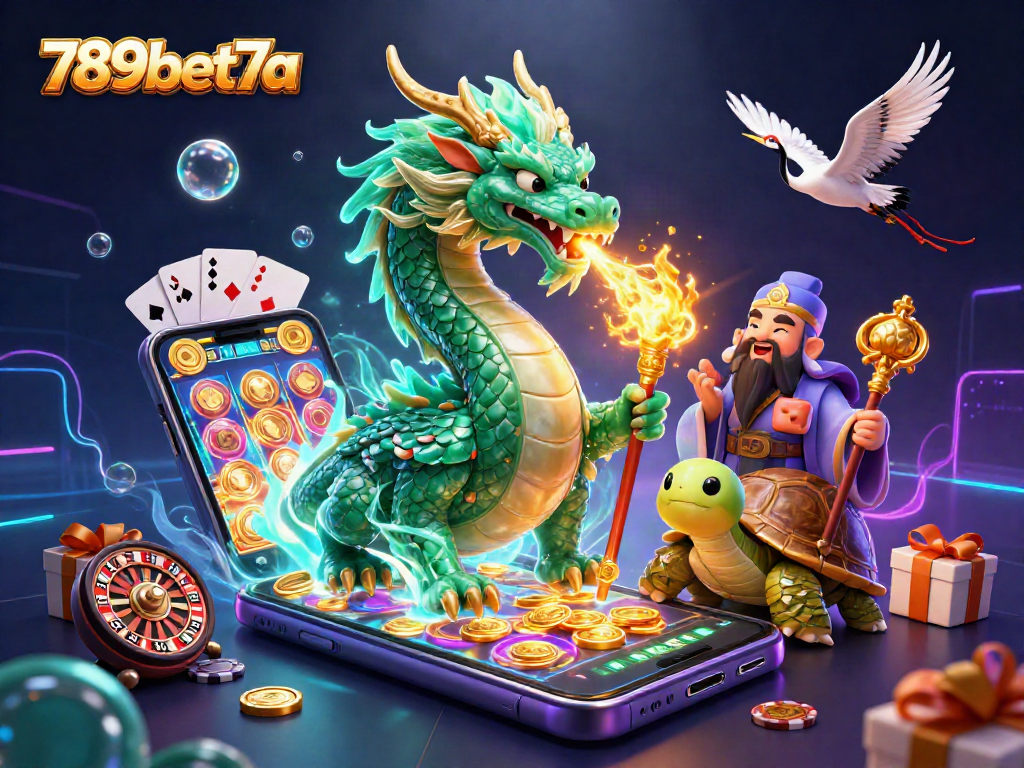 Engage with thrilling gaming fun at 789bet7a featuring a jade dragon and immersive casino elements.