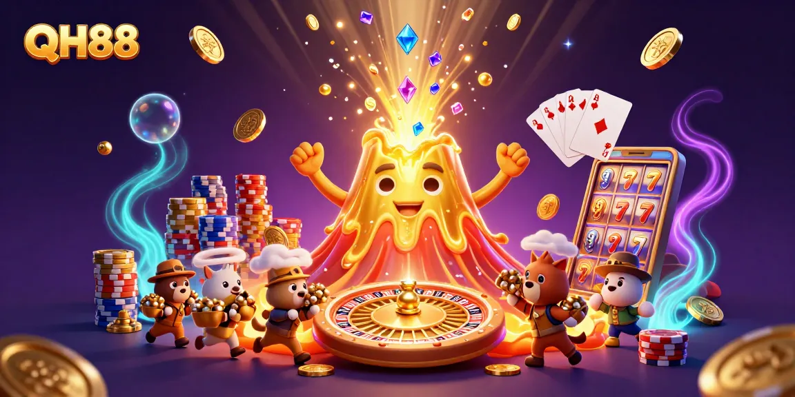 Experience the thrilling QH88 casino adventure with explosive treasures and vibrant game elements.