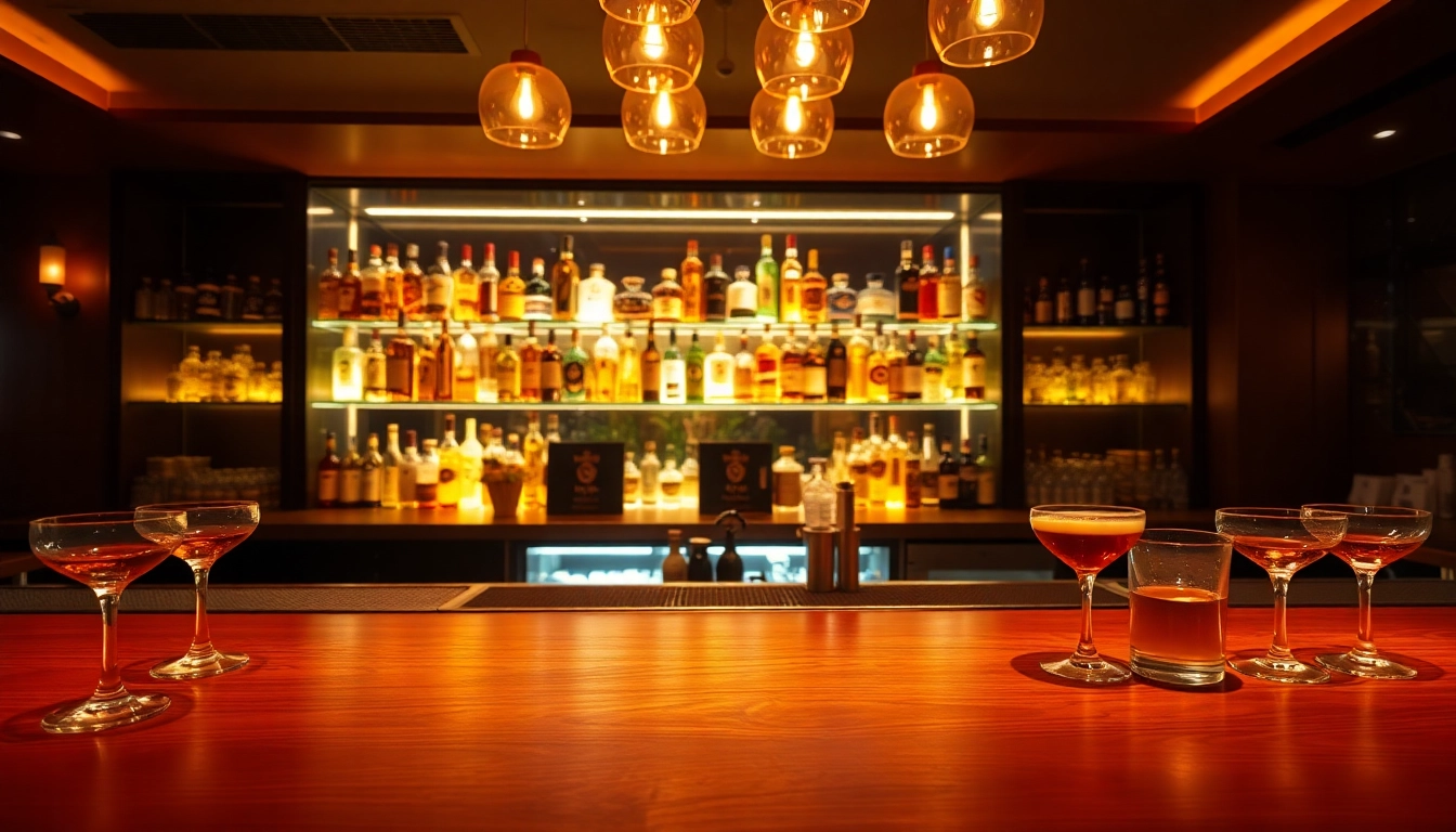 Experience a vibrant Bar ambiance with colorful cocktails and stylish decor.