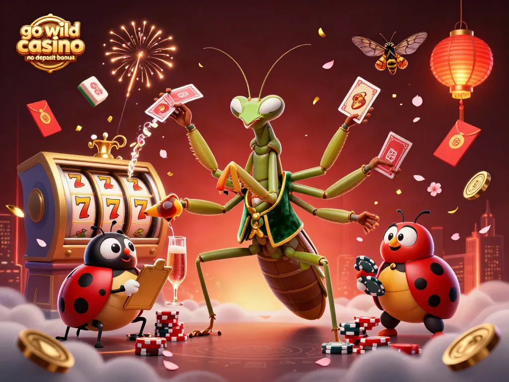 Engage in winning spins with go wild casino no deposit bonus amidst vibrant 3D casino fun.