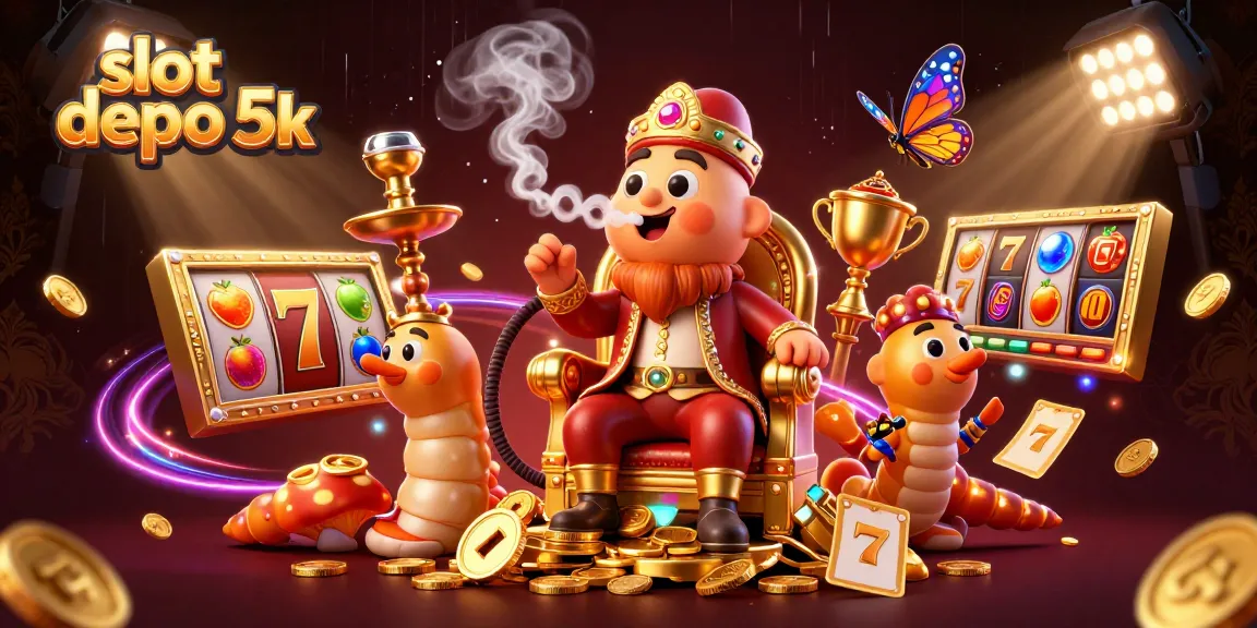 Taruhan slot depo 5k dengan reel dan simbol kemenangan yang bersinar, siap menawarkan pengalaman terbaik.