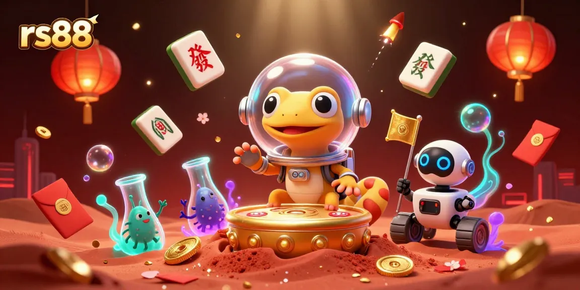 Win with rs88 at a vibrant alien-inspired casino where Martian geckos discover treasure.