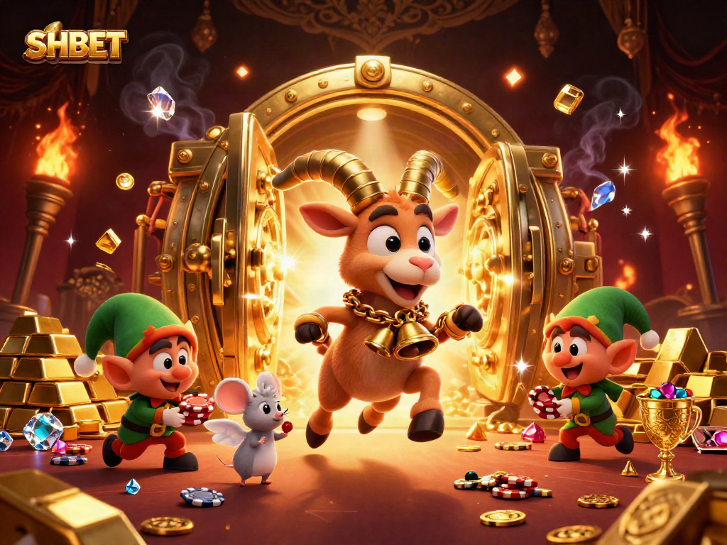 Capture thrilling moments at SHBET's unique holiday-horror casino featuring Krampus, angel, and mischievous elf gremlins.