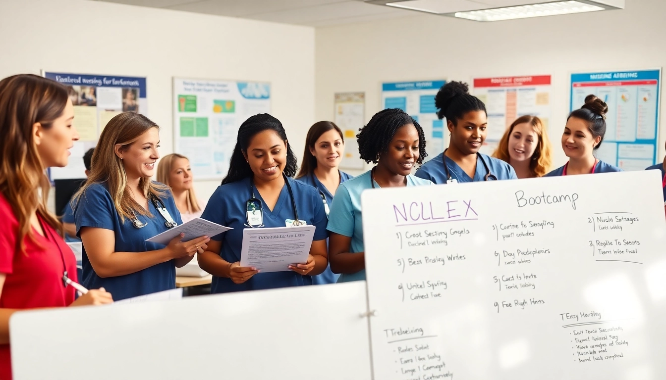 Attendees participate in an engaging in person NCLEX bootcamp Houston session, collaborating and learning together.