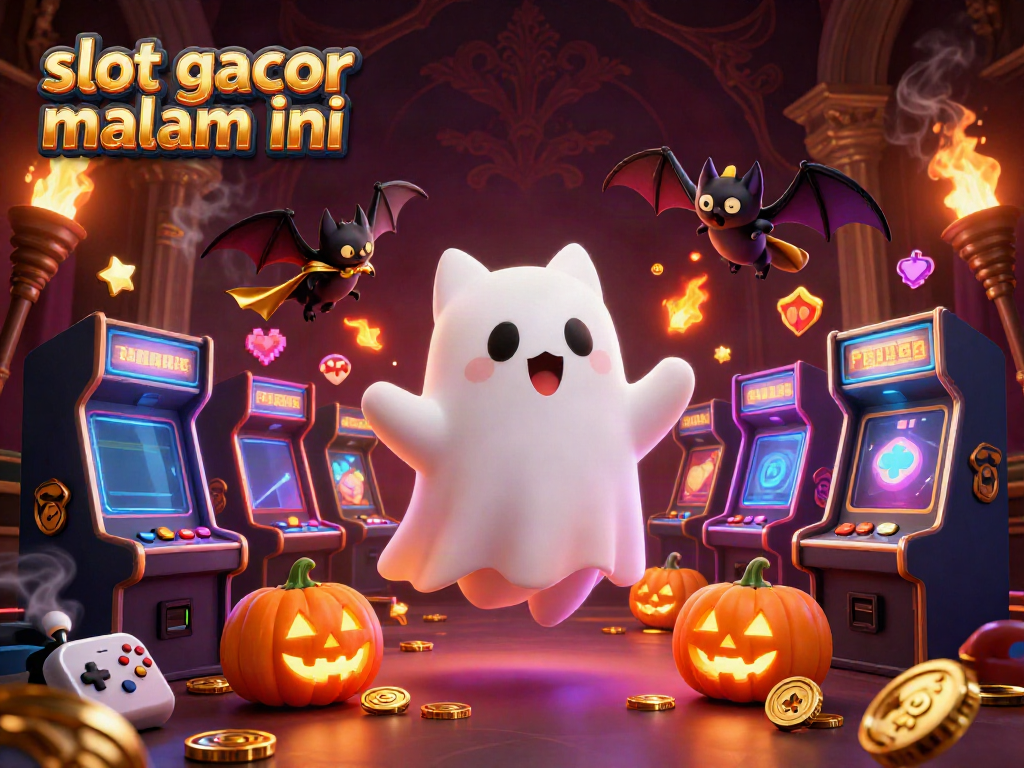 Menggoda pemain dengan gambar slot gacor malam ini, kucing hantu dan kelelawar di kasino berhantu.
