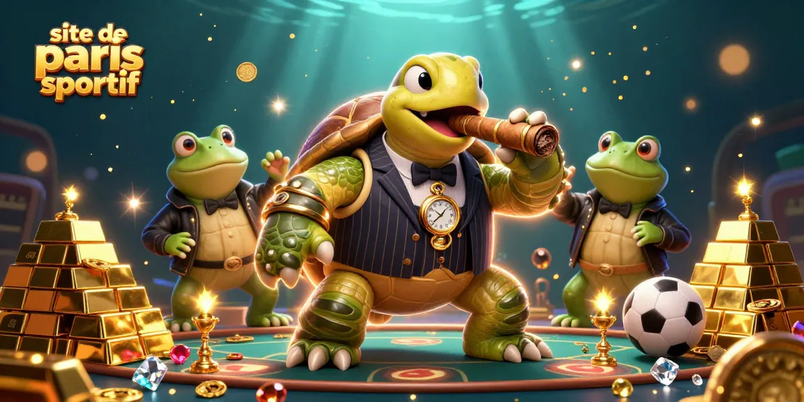 Pariez avec le site de paris sportif entouré de trésors et de personnages de casino animés.