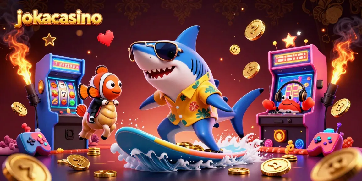 Engage with jokacasino's thrilling gaming adventures featuring lively characters and vibrant casino elements.