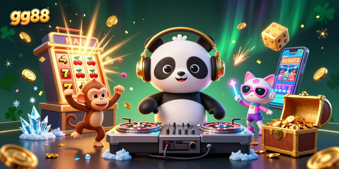 Witness the dazzling gg88 online casino joy with vibrant characters and exciting game elements.