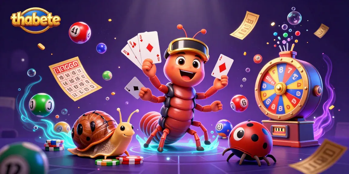 Experience thrilling gaming action at thabete with vibrant casino characters celebrating victories and jackpots.