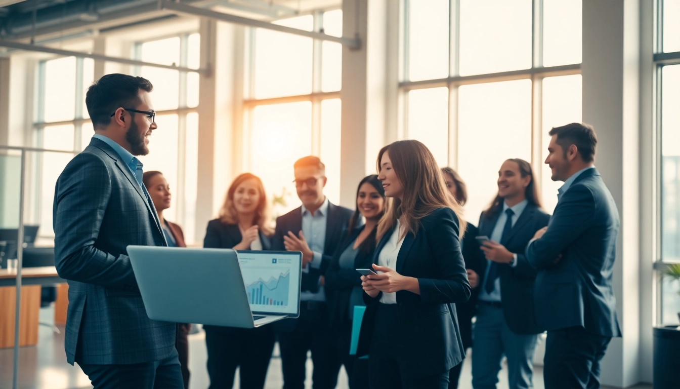 Engaging collaboration on Early Stage Investing with diverse professionals in a modern office.