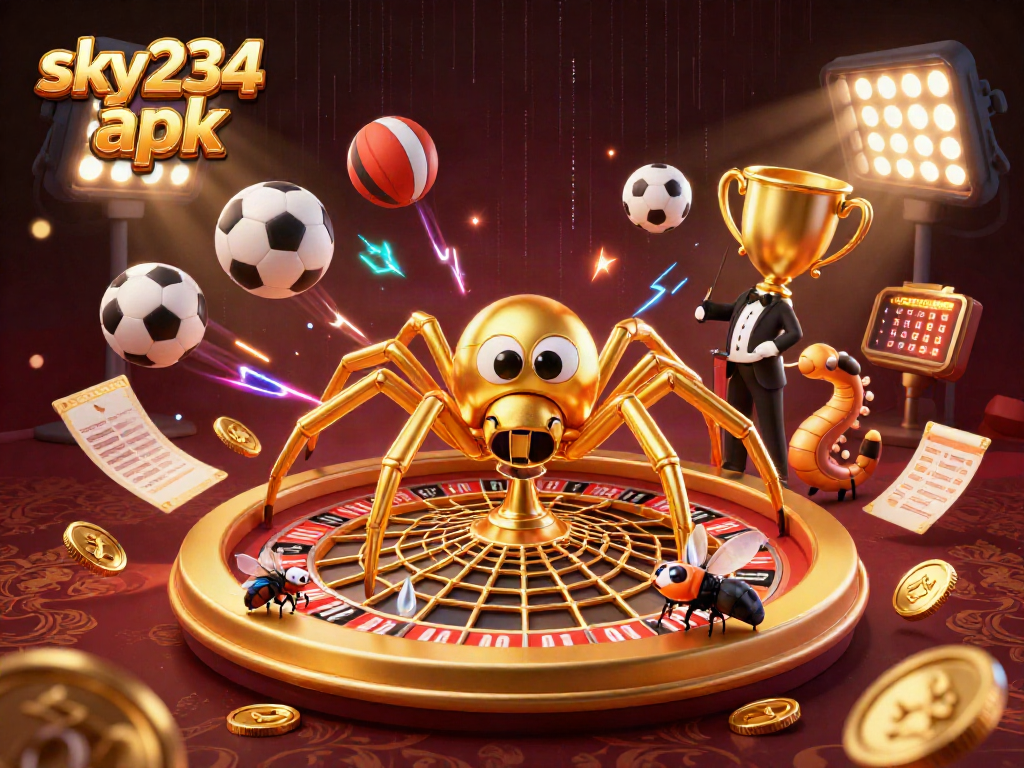 Engage with the sky234 apk platform as you spin in this vibrant 3D casino scene!