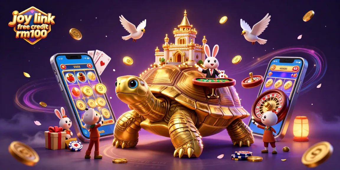 Experience joy link free credit rm100 as birds fly coins around a themed casino scene.