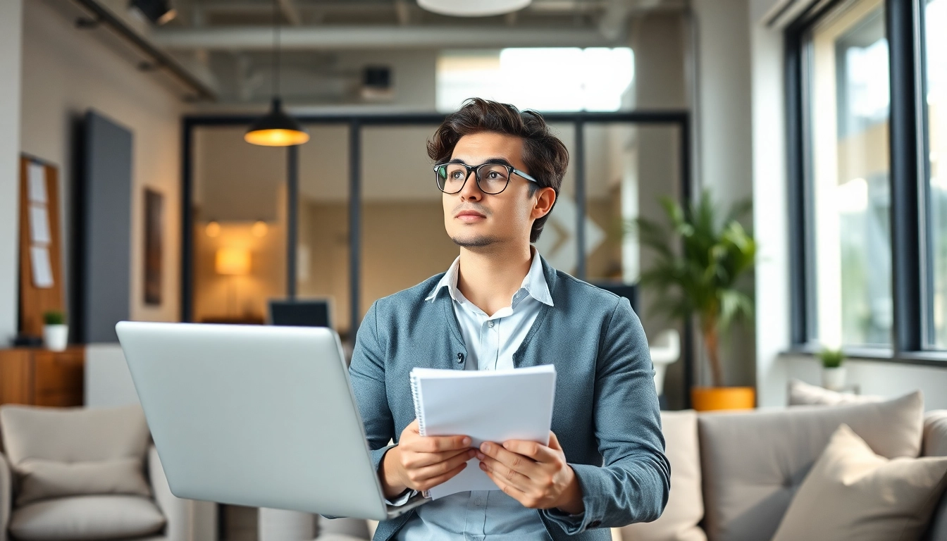 How to find my Perfect career with a professional contemplating options in a modern workspace.