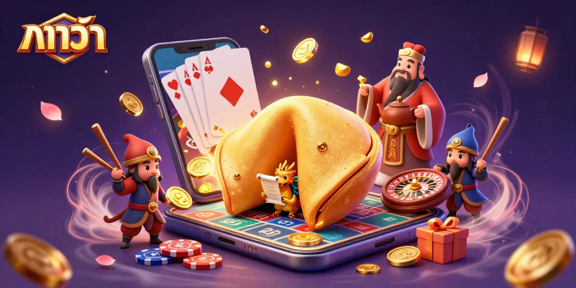Engage in baccarat with gold coins, cards, and a dynamic fortune scene featuring a wise dragon.