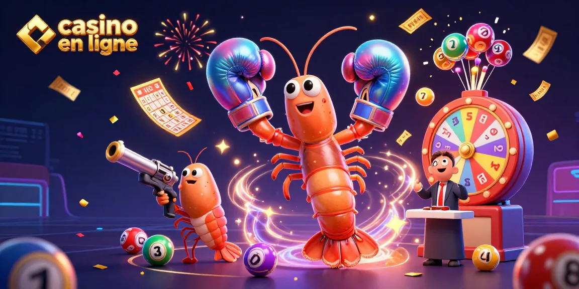 Gagnez avec des jeux captivants sur le casino en ligne lors d'une illustration dynamique.